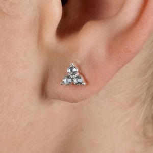 Trinity Crystal Stud Earrings