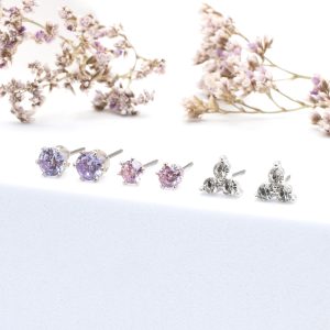Pastel Essentials Crystal Stud Set
