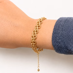 Gold Multi Link Chain Bracelet