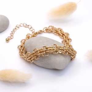 Gold Multi Link Chain Bracelet