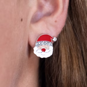 Santa Face Stud Earrings