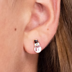 Snowman Stud Earrings