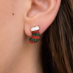 Christmas Stocking Stud Earrings
