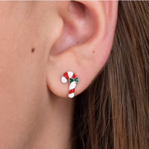Petite Candy Cane Stud Earrings