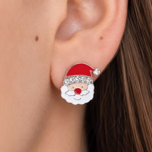Santa Face Stud Earrings