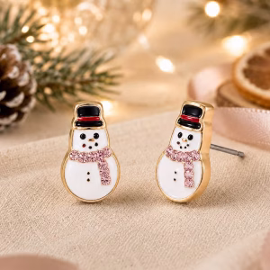 Snowman Stud Earrings